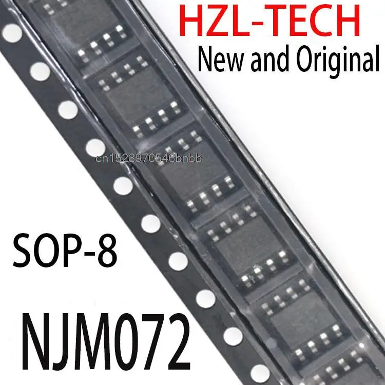 10PCS New and Original NJM072M SOP8  SOP-8 072 SOP NJM072