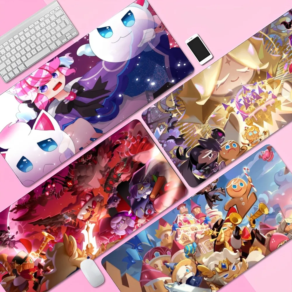 Cookies Run Kingdom Anime Cute Rubber XXL PC Gaming Mouse Pad Gamer Desk Mats Keyboard Pad Mause Pad Muismat Desktop Mat