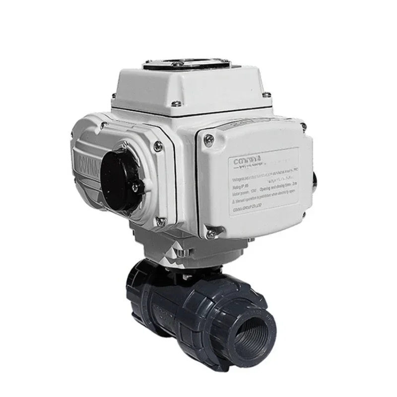 Electric Ball Valve Plastic Double By Order Electric Two-way Three-way Ball Valve