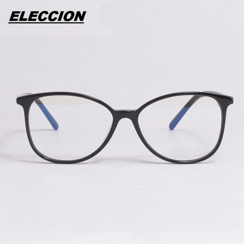 

ELECCION Cat Eye Glasses frame Women Trendy Brand Acetate prescription Spectacles Frames Computer Eyeglasses 3373