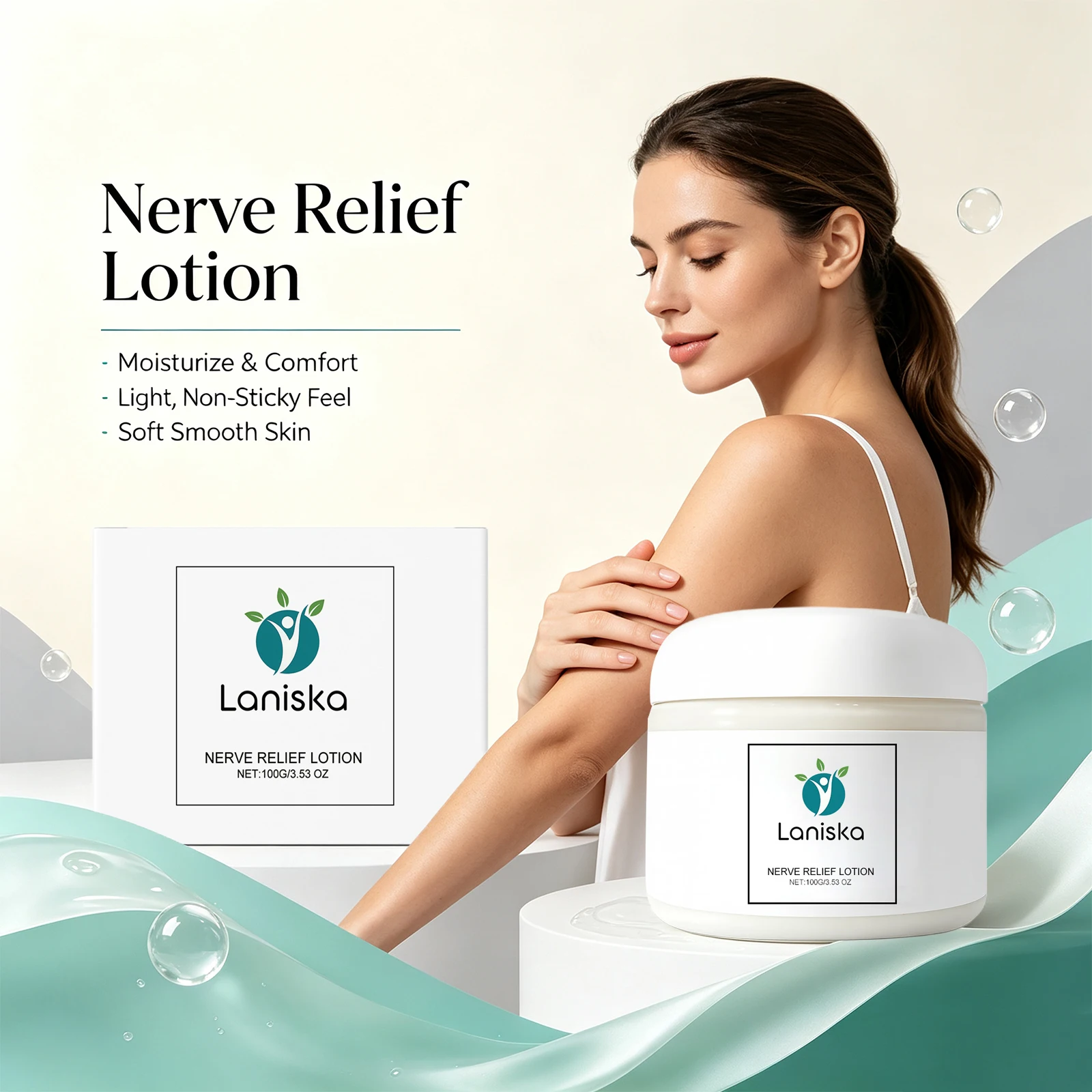 Nerve Relief Lotion Soothing Discomfort for Tired Body Skin Fast Absorbing Reduce Dryness Moisturizing Nourish Body Care Cream