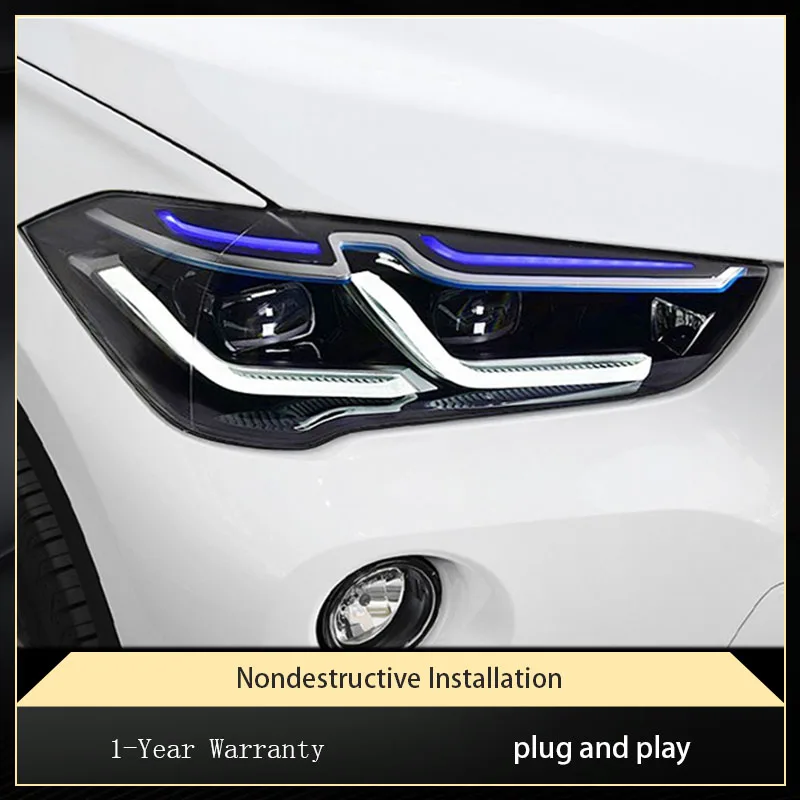 

Car Accessories LED Lamp For BMW X1 F48 F49 2016-2019 Headlight High Quality Vehiche Headlamp Assembly Auto Lighting Systems