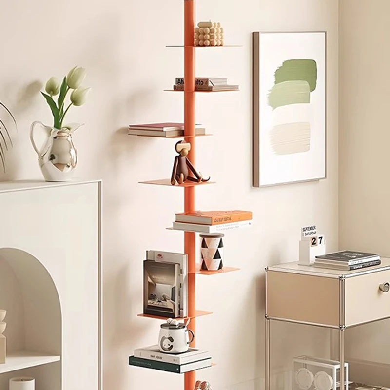Organizer Designs Bookcases Storage Metal Aesthetic Interior Office Book Shelf Minimalist Nordic Estanteria Unique Furniture image 4