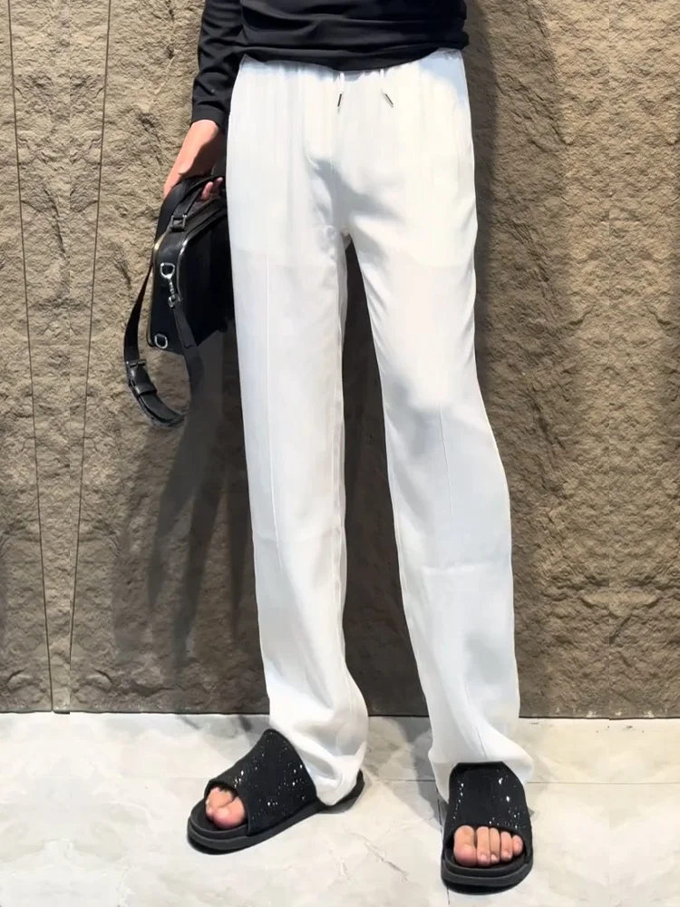 

Новые летние мужские повседневные брюки: прямые, облегающие, комфортные, модные, в корейском стиле, однотонные, универсальные для города и отдыха.