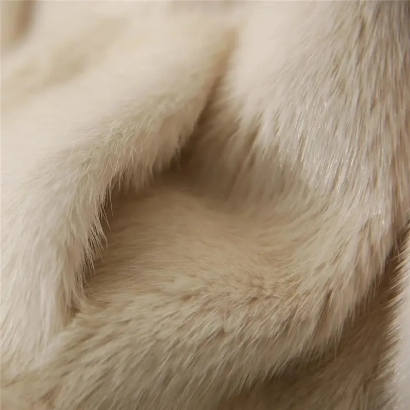 2024 Winter New Faux Mink Fleece Women Fashion Korean Style Jacket Casual Outerwear Slimming Imitation Mink Fur Coat Female Tops