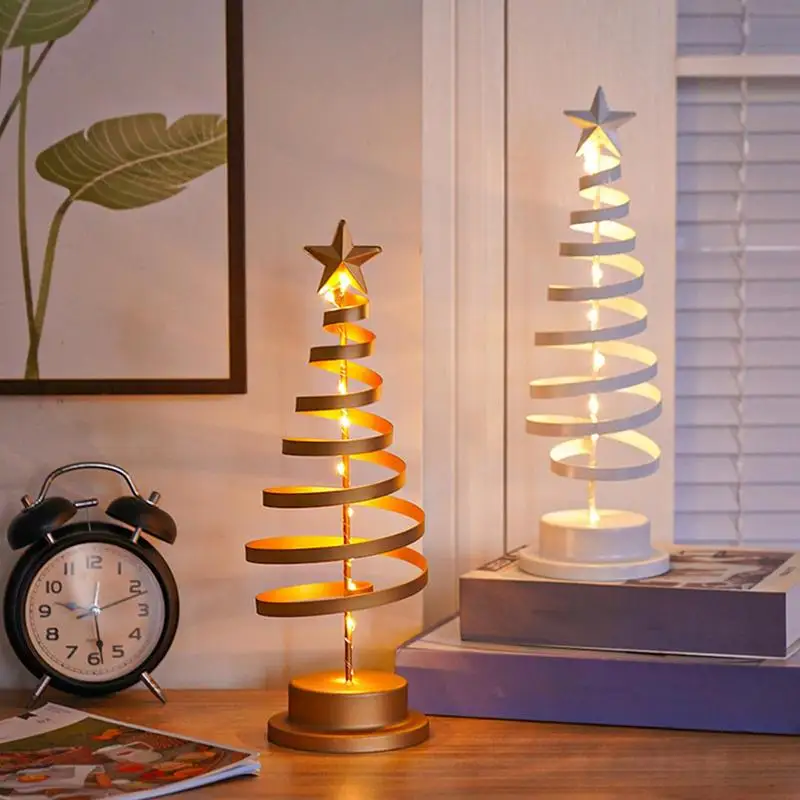 Christmas Tree Table Lamp Christmas Tabletop Light Decor LED Light Tree Tablepiece Christmas Tree Night Light For Christmas Home