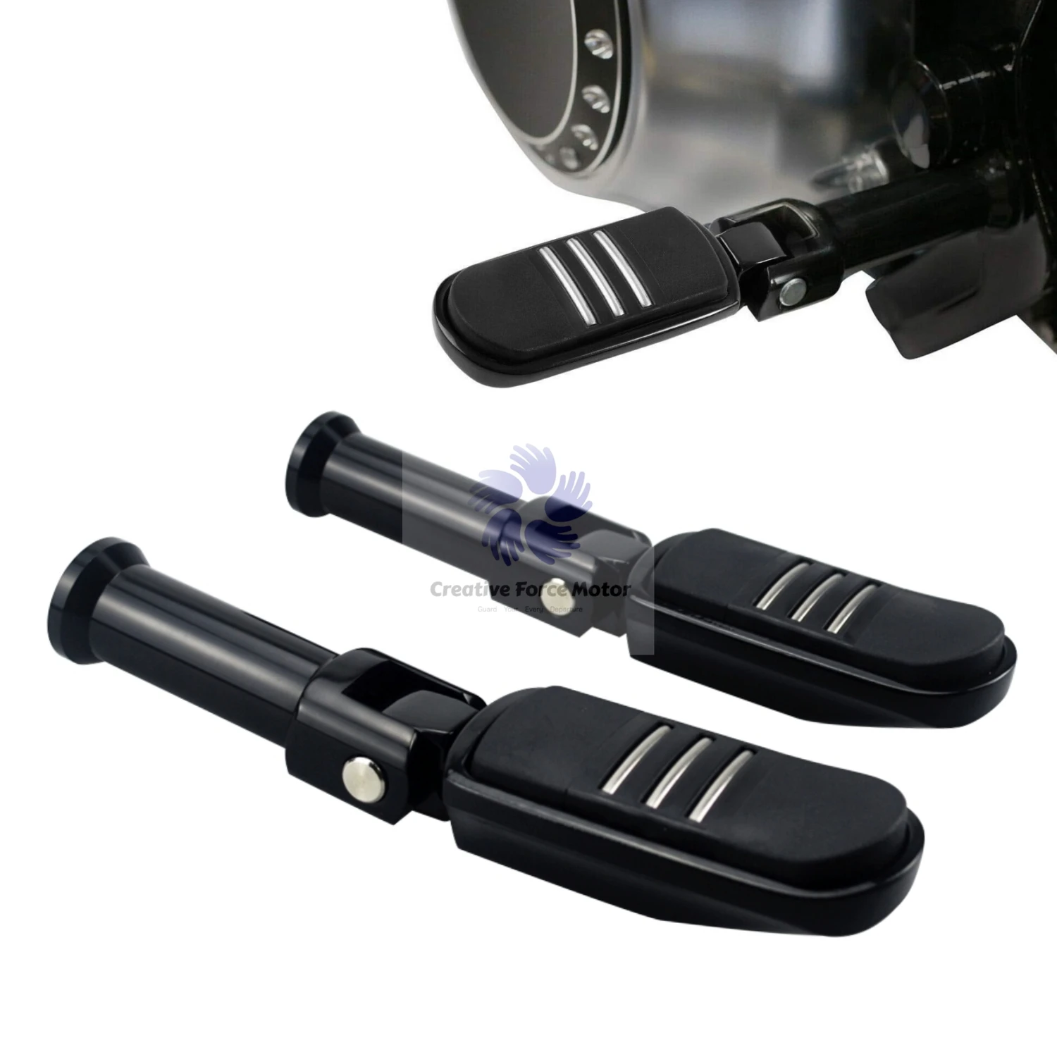 2018-2026 دواسة مسند القدمين للركاب/طقم تثبيت أوتاد القدم الخلفية للدراجة النارية لدراجة Harley Softail Low Rider S T Street Bob 114 Fat Boy #4