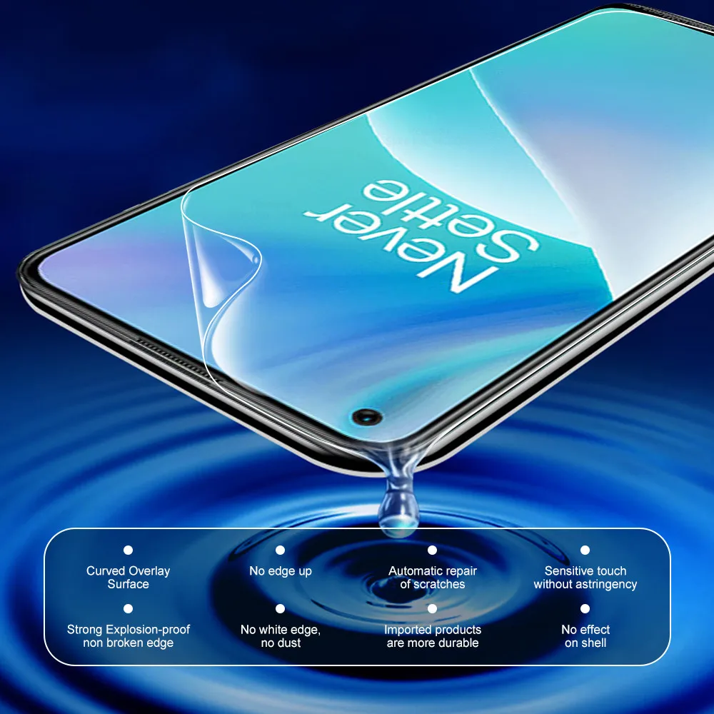 3in1 Hydrogel ฟิล์มสำหรับ OnePlus Nord 2 T 5G เลนส์ป้องกันกล้องฟิล์ม Plus Nord 2 T Nord2T 6.43 ''Screen Protector ไม่ใช่แก้ว