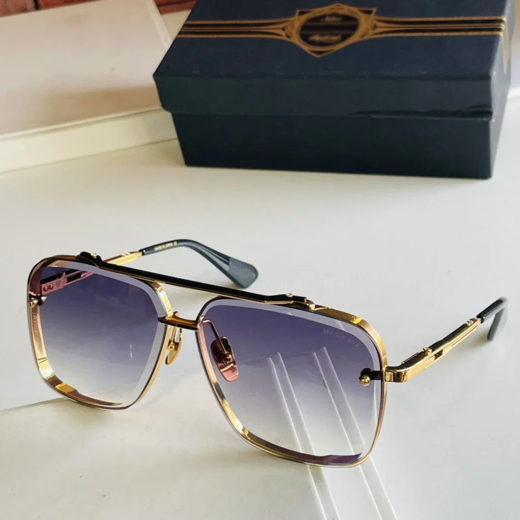 ADITA Mach six Topkwaliteit zonnebril voor heren Titanium stijl Fashion Design zonnebril voor dames met doos - afbeelding 1