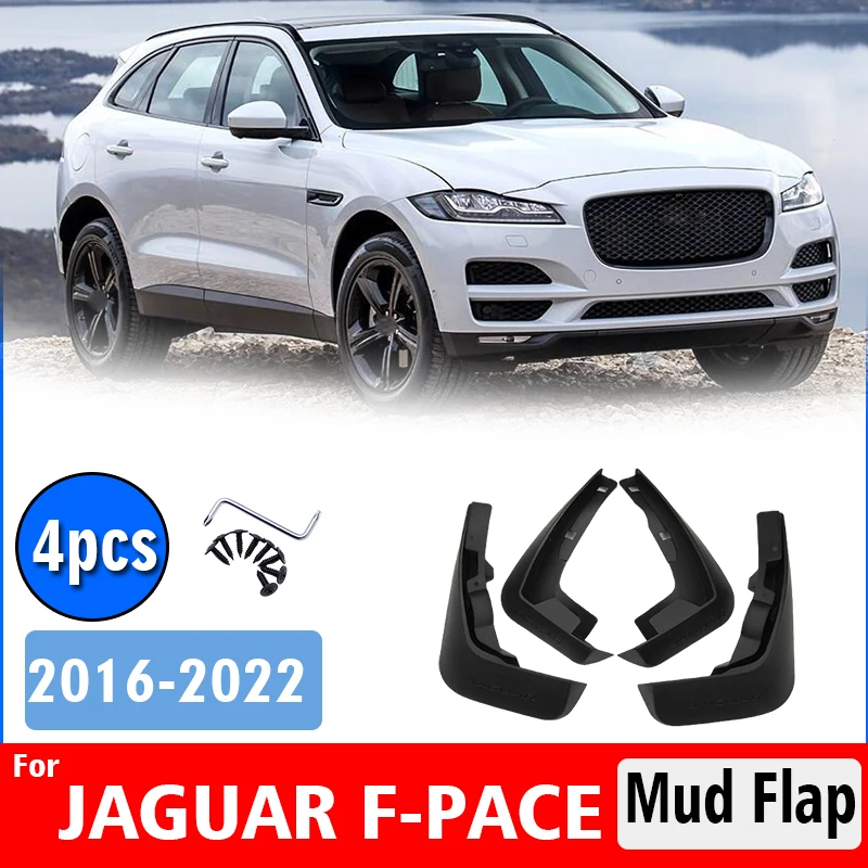 FOR JAGUAR F-PACE FPACE 2016-2022 Mudguard Fender Mud Flap Guards Splash Mudflaps Car Accessories Front Rear 4pcs