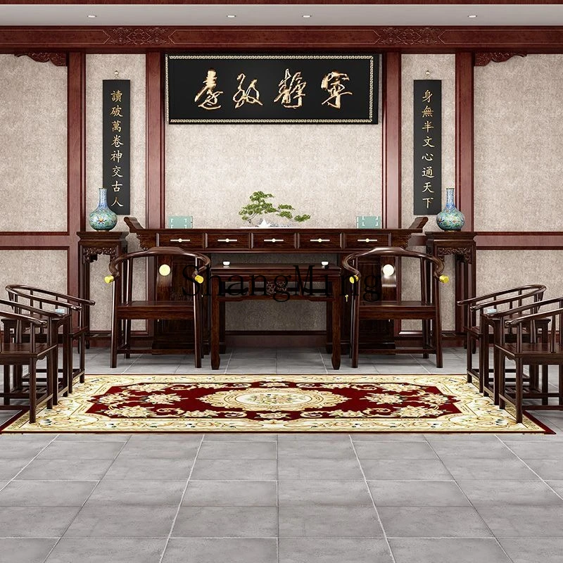 

SM new Chinese-style middle hall six-piece solid wood strip case four-piece main hall eight immortals table furniture altar