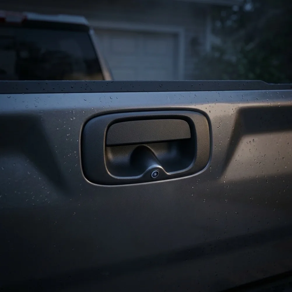 For Safe Reversing Tailgate Handle Camera Truck Tailgate Cam High Strength Abs Material Direct Replacement Part