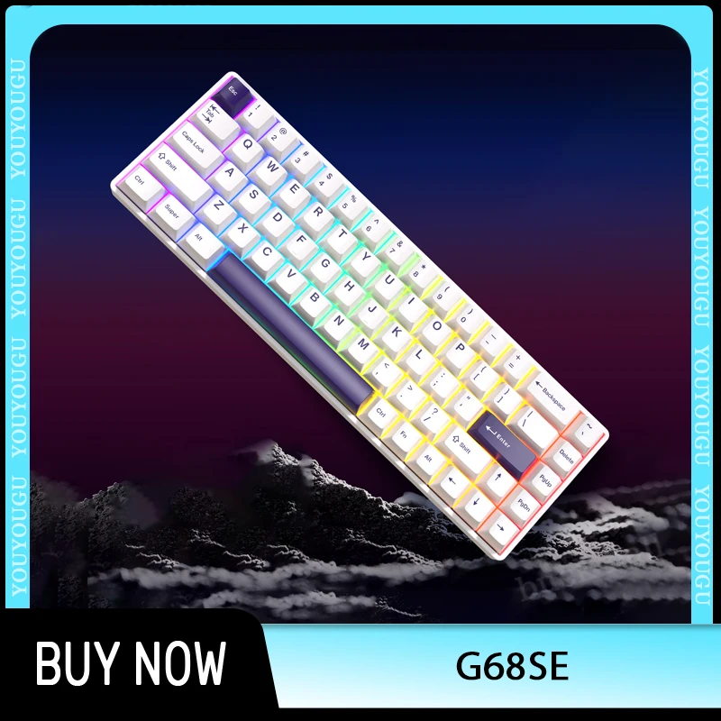 

Kzzi G68se Magnetic Switch Mechanical Keyboard Wired Pbt Hot Swap Low Latency Rgb Keyboard Esports Gamer Black Myth Wukong Gifts