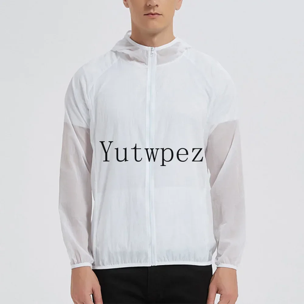 Men Sun Protection Jacket UPF50+ UV Cooling Hooded Quick Dry Lightweight Outdoor Hiking Fishing Skin Jacket Summer Breathable