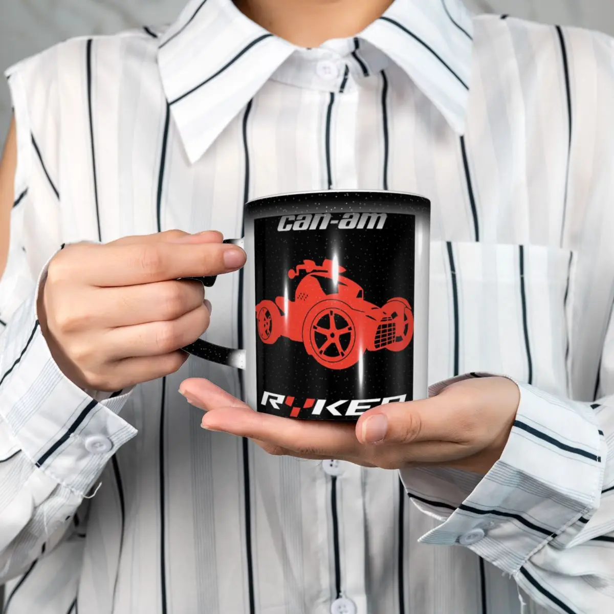 Can I Am Ryker Off-Road Brp Atv Graphic Mug Funny Ceramic Coffee Cups Tea Mugs Milk Cup Drinkware Gift for Friends