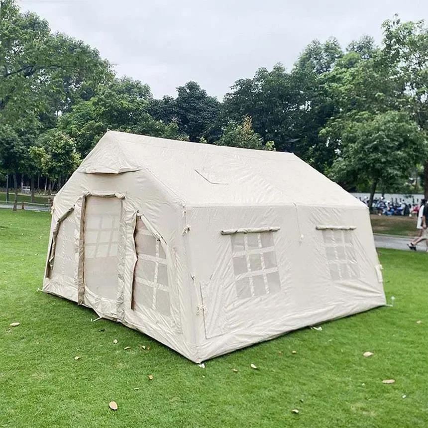 

Custom 3-4 Persons Large Waterproof Inflatable House Air Tent Outdoor Inflatable Camping Tent