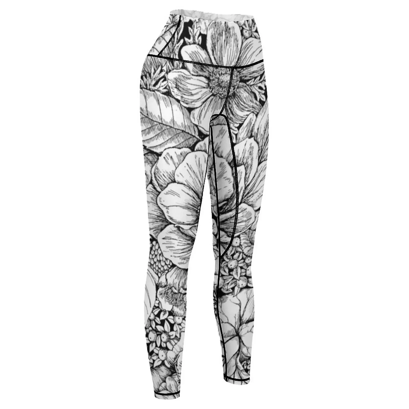 Floral Flower circle Leggings sportswear woman gym 2025 Jogger pants sports shirts gym jogging pants Womens Leggings