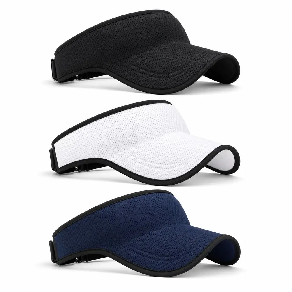 New Design Seamless Sports Sun Visor Packable Lightweight Running Visor Quick Drying Polyester Baseball Cap