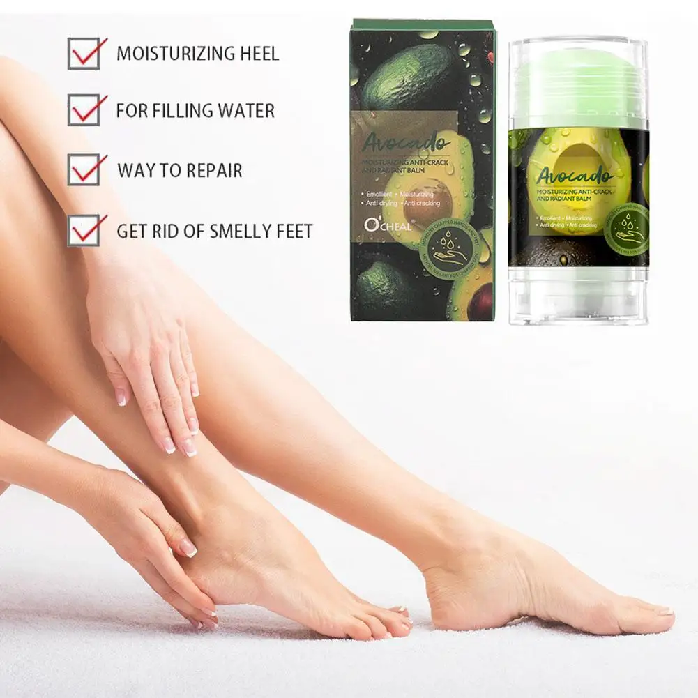 40g 2024 New Avocado Moisturizing Hand And Foot Cream Cream And Stick Crack Double Anti-Dry Crack Frost Care Moisturing Cre E8V7