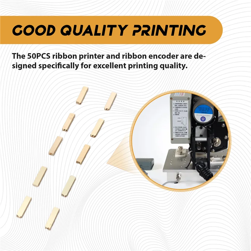 

JHD 50PCS Ribbon Printer Print Ribbon Coding Machine Word Grain For Manual Stamp Ribbon Code Printer Machine HP-241