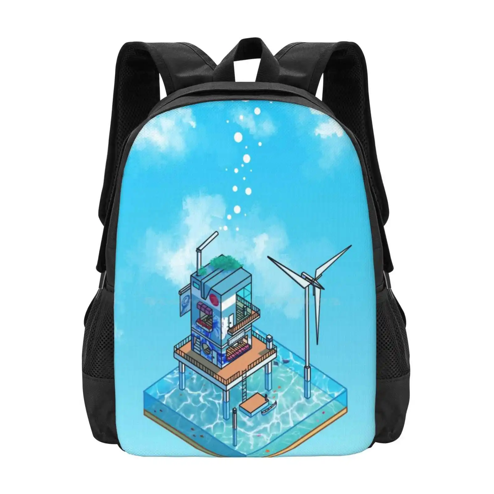 

Summer Juusu Hot Sale Schoolbag Backpack Fashion Bags Summer Sky Juusu Juice Box Aesthetic Seerlight Cute Clouds Blue Happy