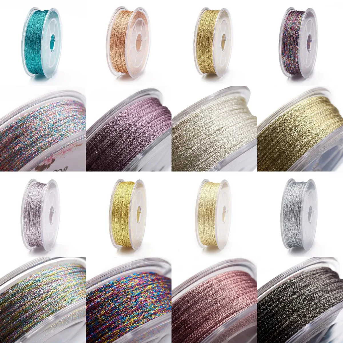 30M 1mm Polyester Braided Cord Metallic Macrame Rope For Bracelet Necklace Beading Thread String DIY Jewelry Making Accessories