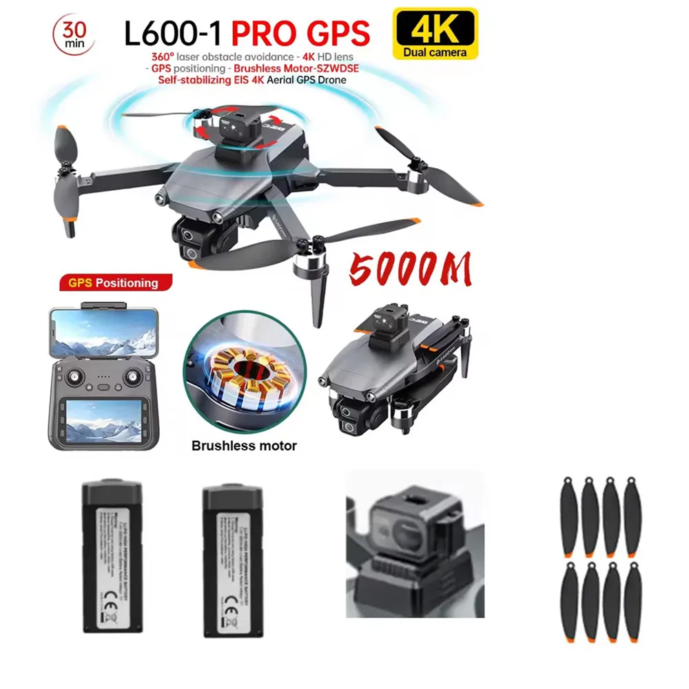 L600-1 PRO MAX GPS Drone Parts 7.4v 3000mAh Battery / Propeller Blade / Use For L600-1 PRO MAX GPS Drone