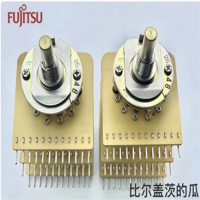 

1 PCS Fujitsu rotary band switch 12 × 3 pins 3-layer double blade 5-speed shaft length 23mm