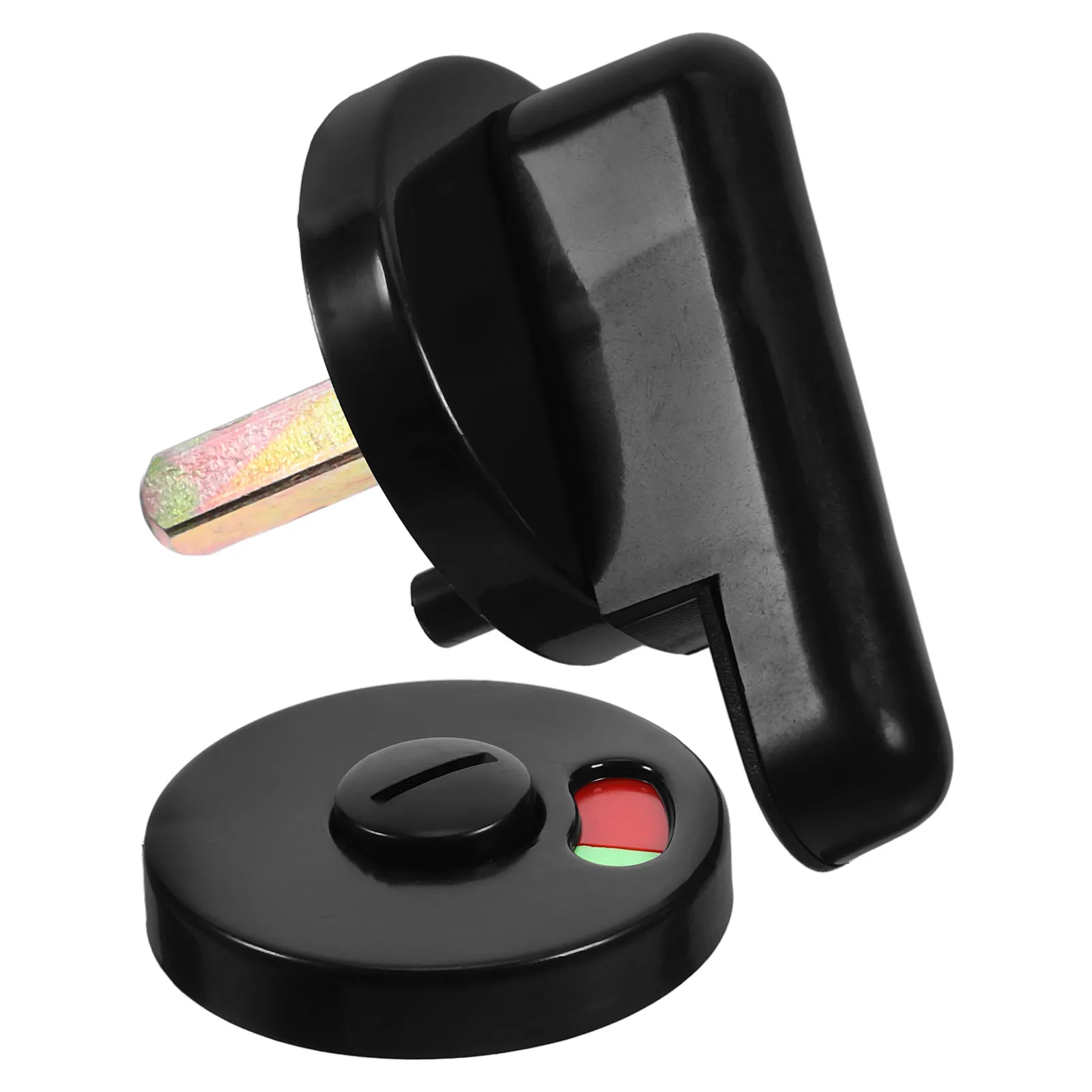 

Public Toilet Door Lock Commercial Bathroom Stall Indicator Bolt Locks Black Color Child Safety Plastic Nylon Thickened Sturdy