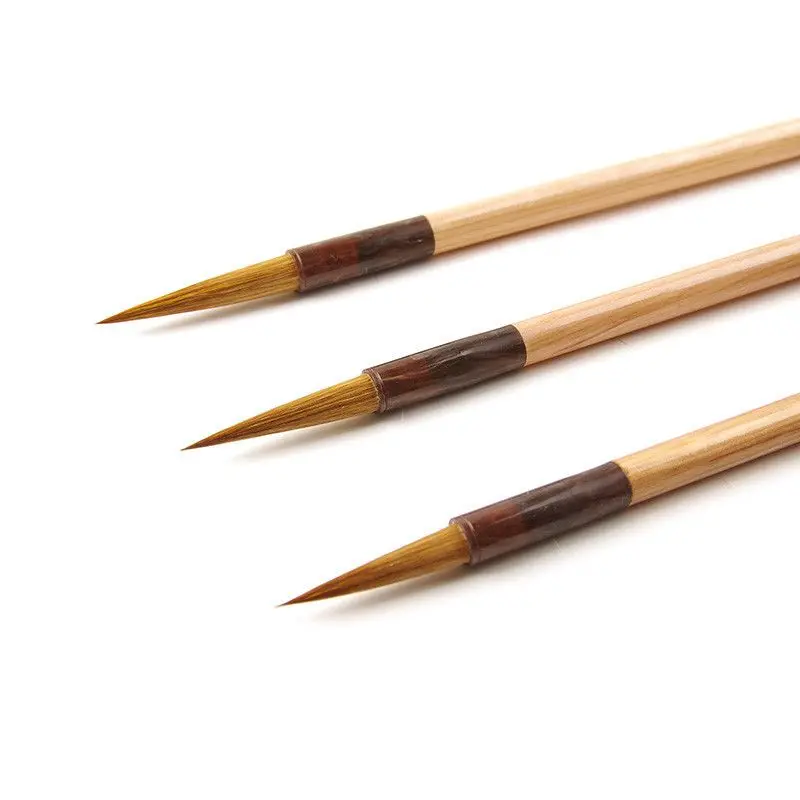 فرشاة الخط الصينية الصينية العادية تشغيل النص ابن عرس فرشاة الكتابة الشعر للمبتدئين الكتابة شو جين تي مخطوطة