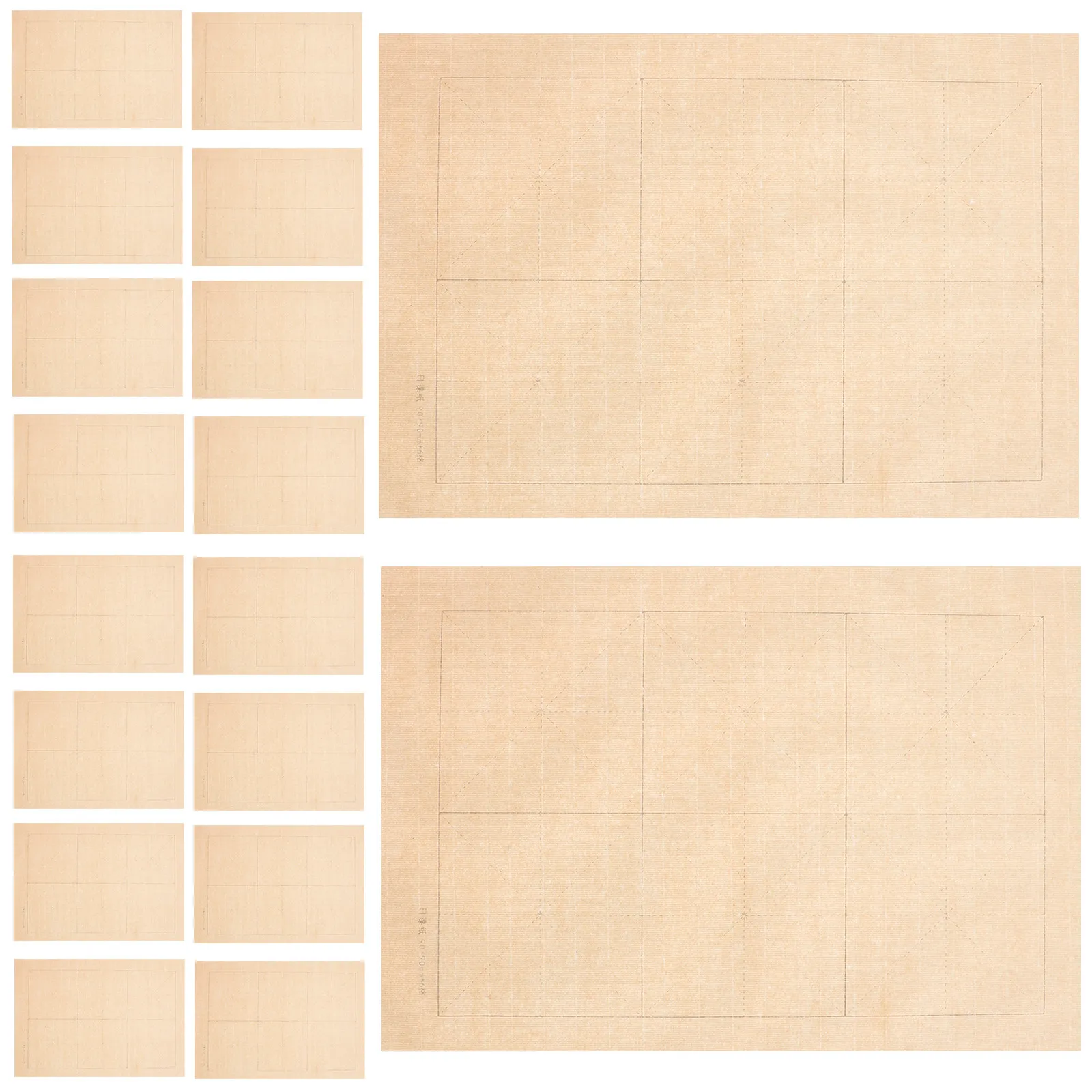 

100 Sheets Zi Calligraphy Paper Thickened Chinese Rice Paper for Practice Writing Brush Watercolor Ink Pad Slow Writing