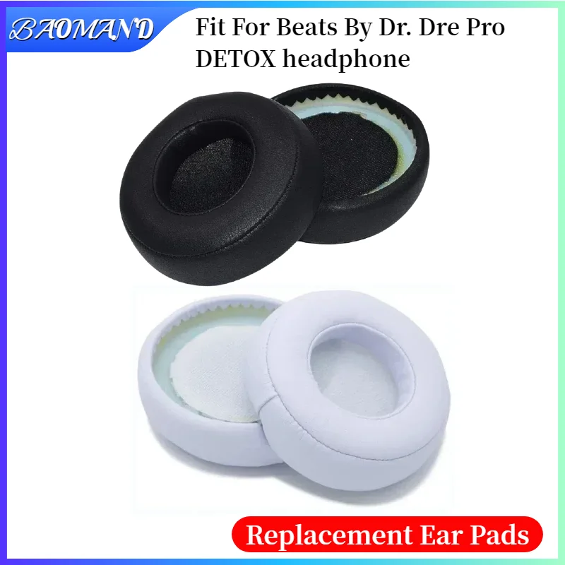 

Soft Foam Protein Leather Headphone Earpads Ear Pads Compatible For Beats By Dr. Dre Pro DETOX Headset Earmuff Earphone Sleeve