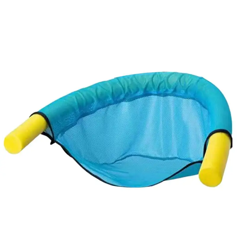 Silla flotante plegable de 50x43cm para piscina, tumbona de agua para piscina de verano (Palo de espuma no incluido)