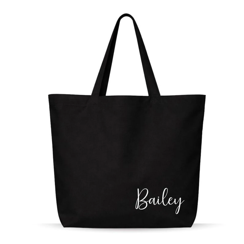 

Outdoor Sport Canvas Tote Bag Custom Letter Pet Name Active Pet Owners Park Hiking Daily Outdoor Carry Mother's Day Gift