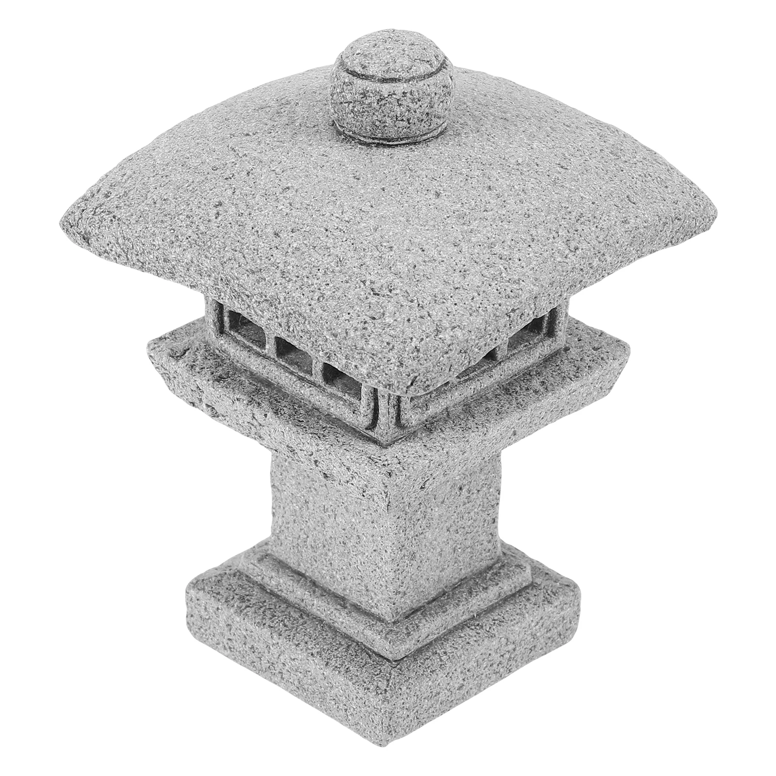 

Lantern Stone Statue Mini Pavilion Decor Bluestone Powder High Simulation Zen Garden Fish Tank Decoration Outdoor Indoor Model