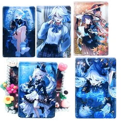 Genshin Impact Quicksand Card Funina Wanderer DIY Collectible Cards Christmas Birthday Gift Ornaments Acrylic Card Bricks