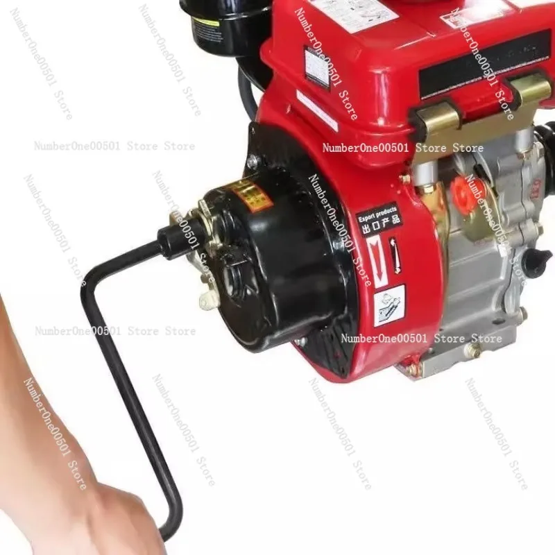 

168F 4 Stroke Agricultural Micro Tiller Thresher Power Water Pump Small Machine