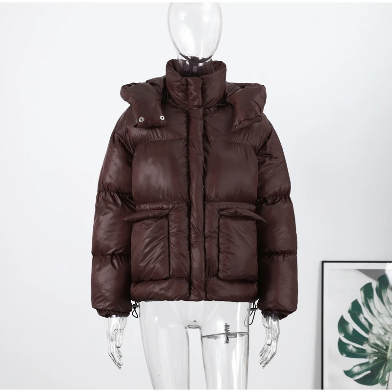 Damen Stehkragen, kurze Jacke, Mantel, Knopfleiste vorne, Wildleder, Lammfell gefüttert, Herbst-Winter-Oberbekleidung, Vintage-High-Street-Outfit – Detail 3