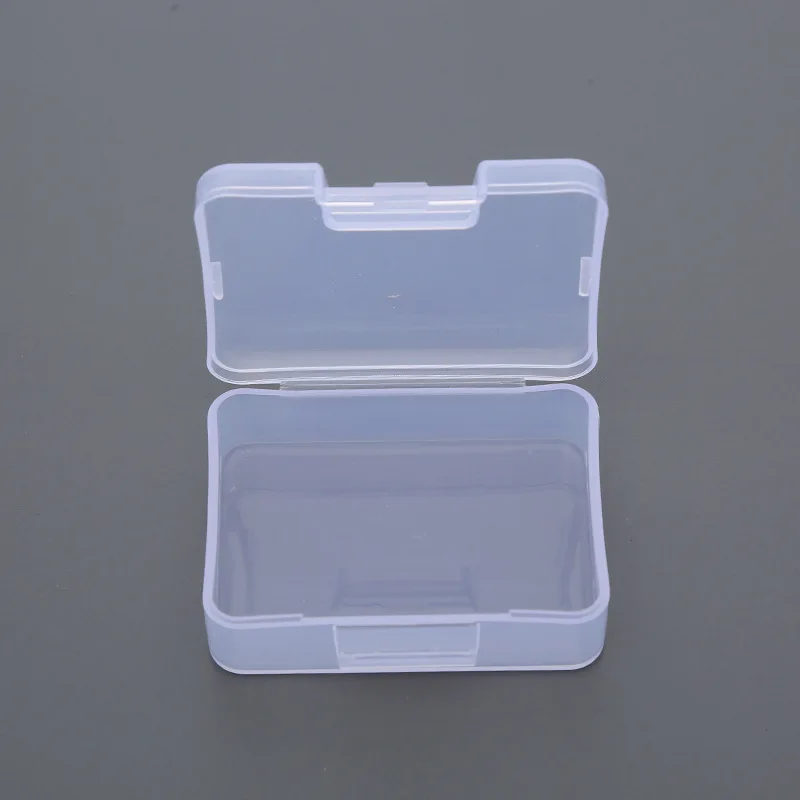 Mini Plastic Storage Box Transparent Small Square Jewelry DisplayCase Earrings Rings Jewellry Organizer Container Dropship