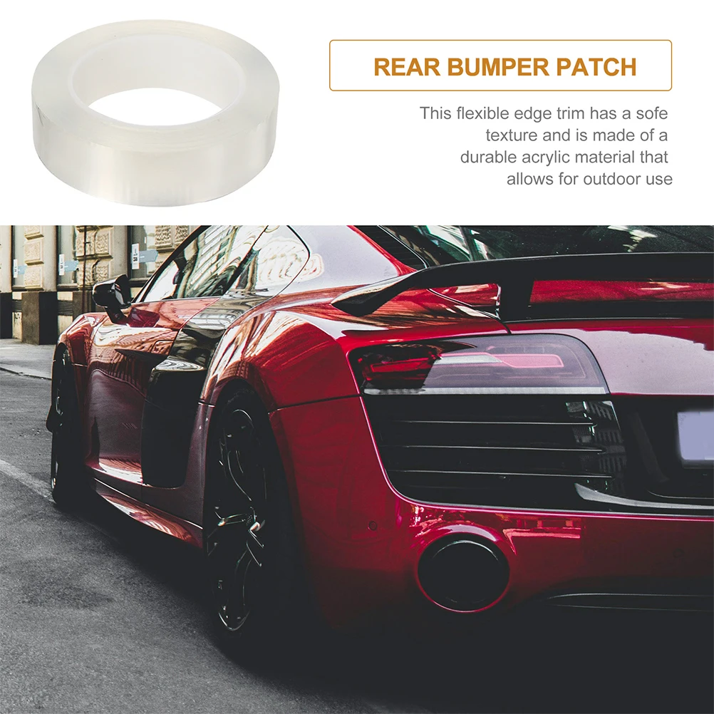 1 Roll Car Protector Bumper Door Entry Guard Anti Shock Wear Resistant Easy Install Rear Bumper Protector Door Sill Guard