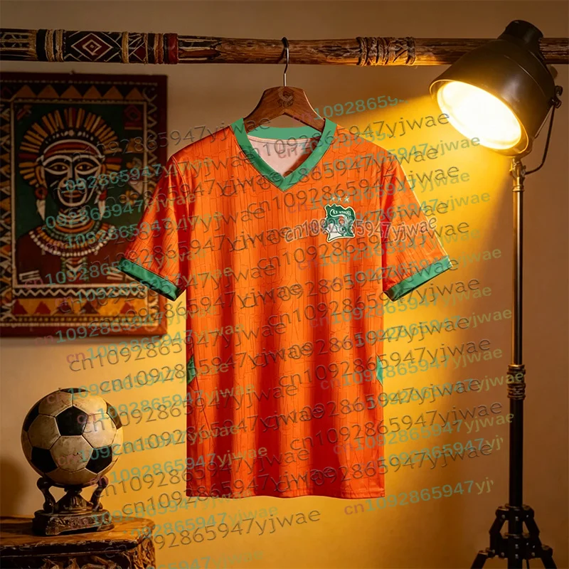 

Футболка унисекс для взрослых и детей с символикой сборной Кот-д'Ивуара, летняя, быстросохнущая, дышащая, спортивная, уличная одежда, семейный комплект