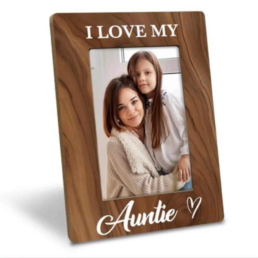 Farmhouse Wooden Picture Frame for Best Aunt