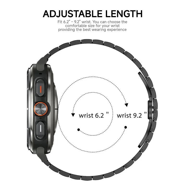 삼성 갤럭시 워치 7 울트라 47mm용 메탈 팔찌, 스테인리스 스틸 스트랩 손목 밴드, 삼성 워치 7 교체 가능한 밴드