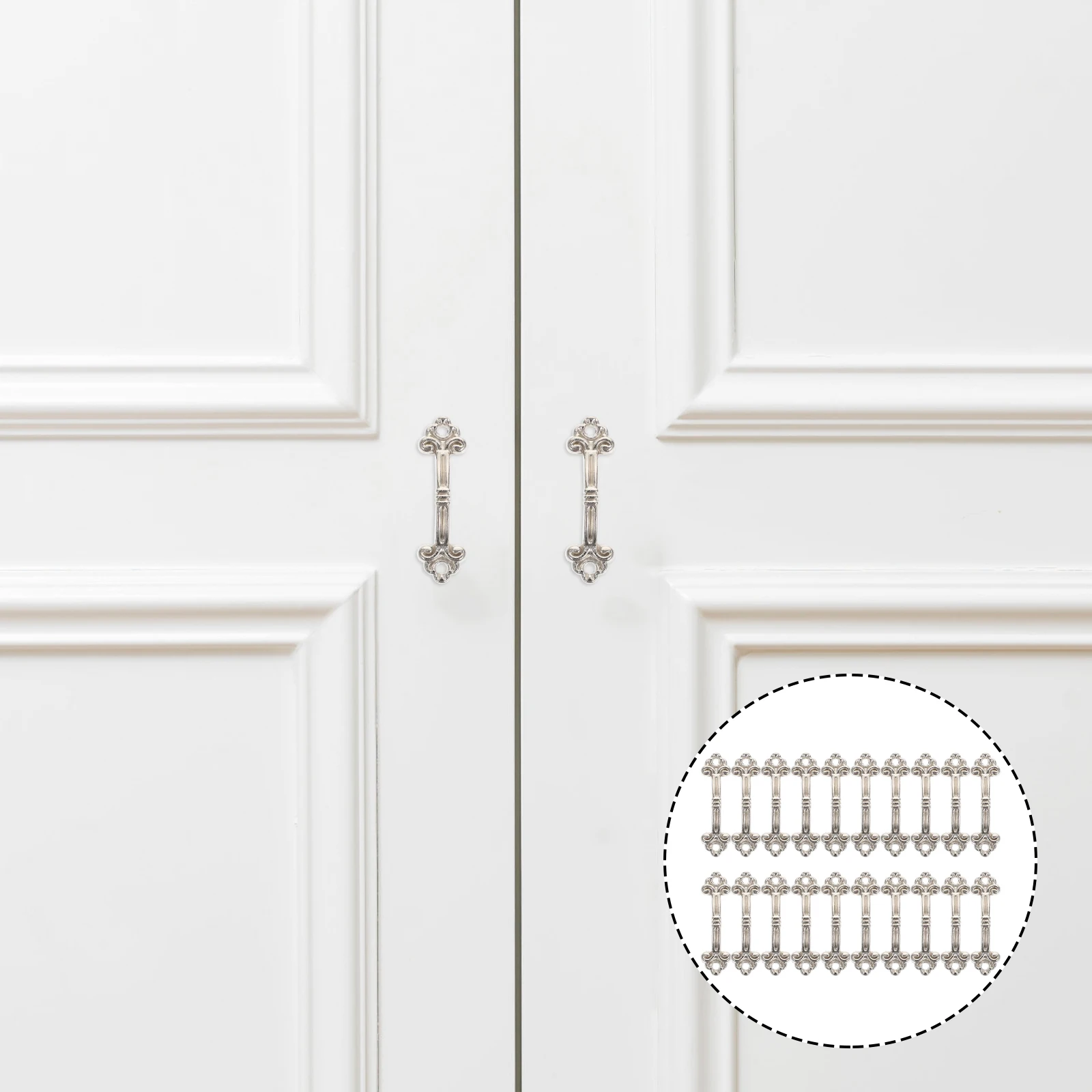 

1Set Closet Door Knobs Decorative Knobs Durable Handle Simple Structure Easy Install Household Furniture Decorative Knob