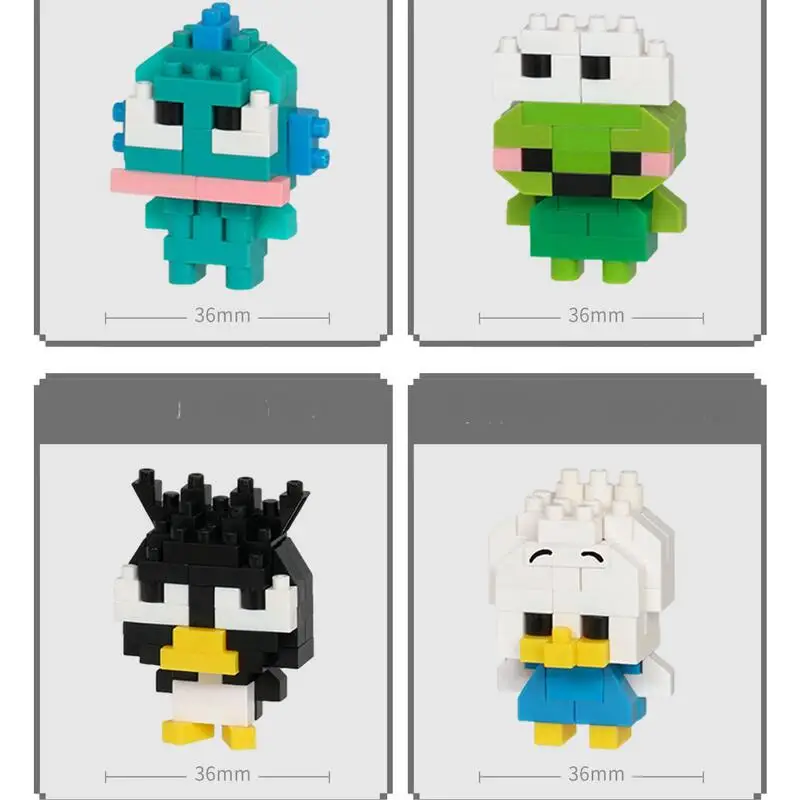 Nanoblock Sanrio Characters Original Miniature Building Blocks Set Authentic Pochacco Micro Blocks Diy Craft Birthday Gift Idea