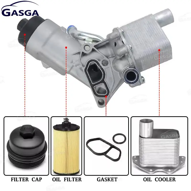 

55565388 Oil Filter Assembly Aluminium Car Engine Cooler 55566784 For Buick Encore Chevy Cruz Sonic Trax Turbo 650039 Auto Parts
