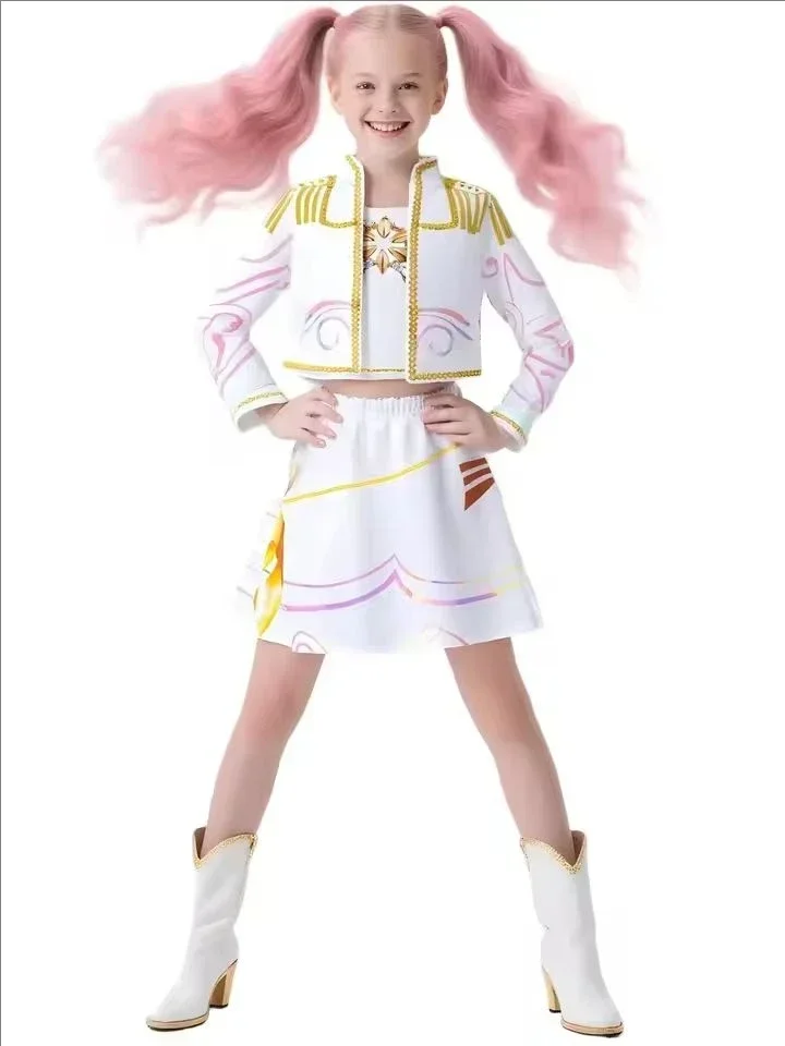 어린이 소녀 Kpop 미라 롤 플레잉 의상 악마 사냥꾼 조이 루미 롤 플레잉 카니발 의상 어린이 소녀 헌트릭스 세트