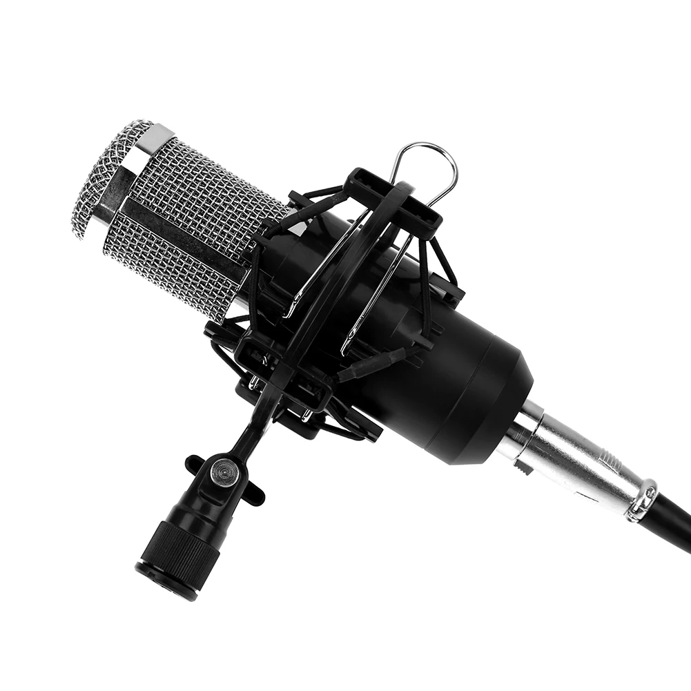 Microphone Shock Mount Improve Recording Quality Anti-Vibration Mic Holder for Large Diameter 43-55mm Condenser Microphone