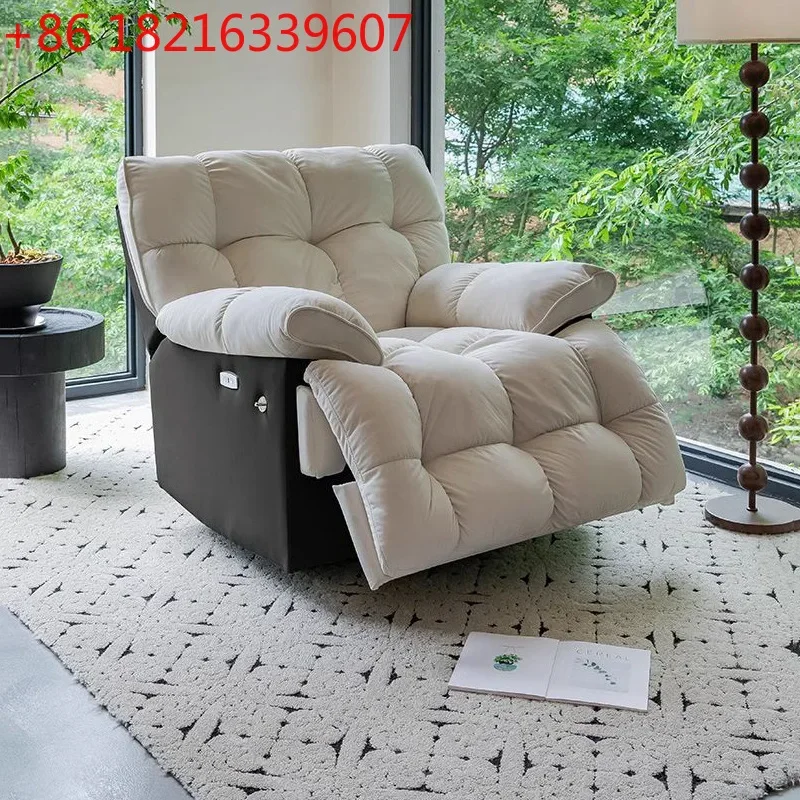 TA O Living room leisure reclining rocking chair electric function cloud light luxury sofa chair