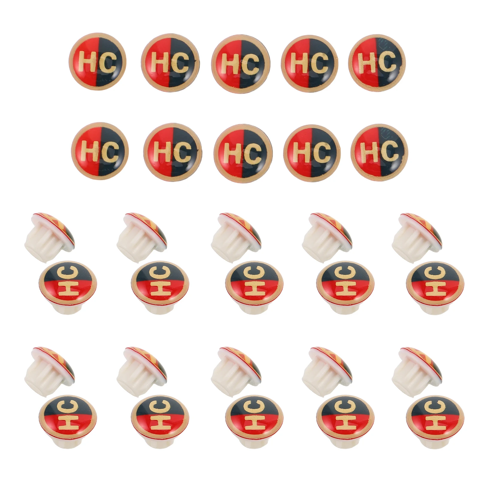 40pcs Hot Cold Indicator For Faucets 6.7Mm Holes Water Temperature Signs For Kitchen Bathroom Sinks Replacement Part Faucet
